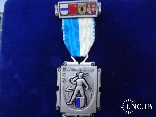 Швейцария стрелковая медаль кантон Люцерн, стрелок с мечом