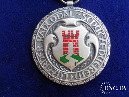 Швейцария  стрелковая медаль серия 1962-88 кантон Люцерн: г. Хохенрайн 1982