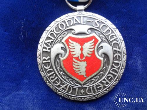 Швейцария стрелковая медаль серия 1962-88 кантон Люцерн: г. Шюпфхайм 1978