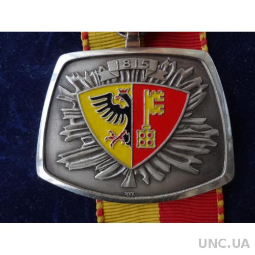 Швейцария юбилейная стрелковая медаль 1965, кантон Женева. 150 лет фестивалей 1815