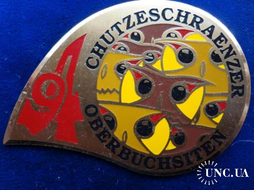 Швейцария значек участника ’’14-й фестиваль в г. Обербухзитен’’ 1994, эмаль с позолотой