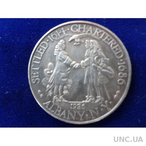 США 1/2 доллара 50 центов 1936 150 лет основания г. Олбани серебро копия