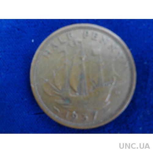 Великобритания 1/2 пенни 1937 Георг VI (1937-1952)