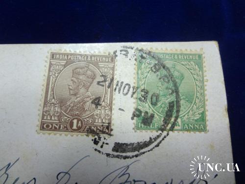 Великобритания Египет почтовая маркированная открытка 21 ноября 1930 Порт-Саид / Суэцкий канал