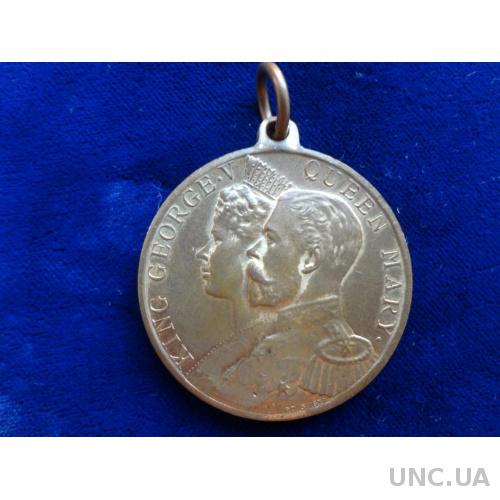 Великобритания Коронационная медаль 22.06.1911 Король Георг V и королева Мария