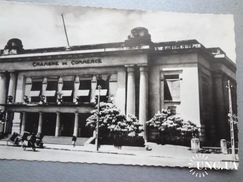 Вьетнам Франция почтовая открытка  Сайгон  Торговая палата 1949