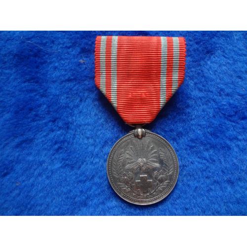 ЯПОНИЯ Медаль Красный крест 2 степень, до 1945, серебро