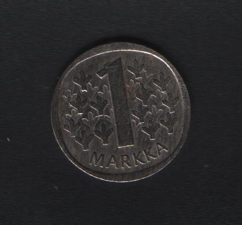 Фінляндська Республіка (фін. Suomen tasavalta, швед. Republiken Finland), 1 марка, 1971