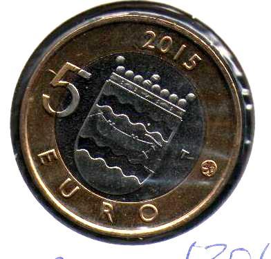 Уусімаа (фін. Uusimaa, швед. Nyland), 5 євро, 2011