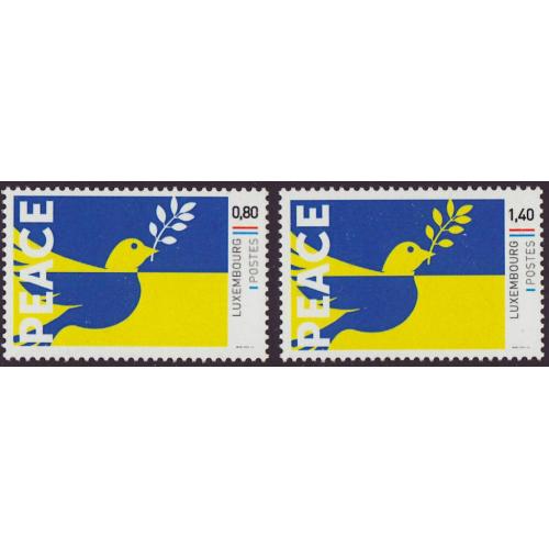 Люксембург 2022 Флаги, Марки в поддержку Украины