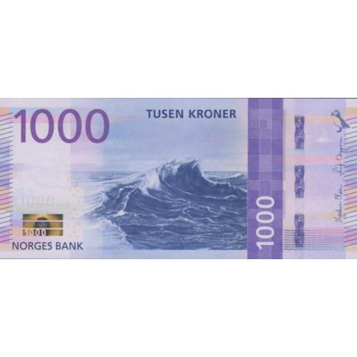 Норвегия (Норвегія) Norway _ 1000 крон kroner (2019) UNC/aUNC