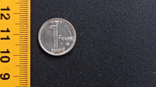 ​Бельгія 1 франк 1994 рік. Сталь з нікелевим покриттям, 2.75g, ø 18mm