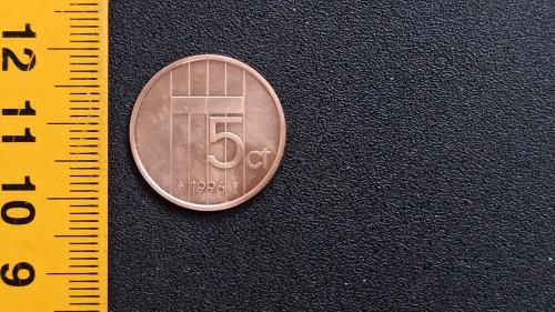 ​Нідерланди 5 центів 1996 рік. Бронза, 3.47g, ø 21mm