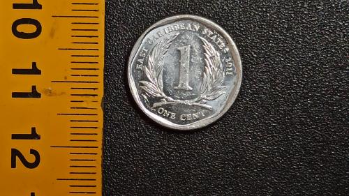 ​Східні Карибські Штати 1 цент 2011 рік. Алюміній, 1.03g, ø 18.42mm