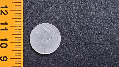 ​Словаччина 20 гелерів 1994 рік. Алюміній 0.95г 19.5мм