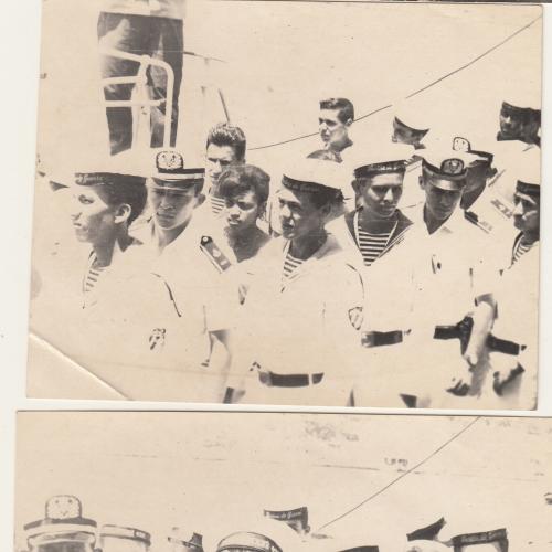 2 фотографии. Советские моряки на Кубе.