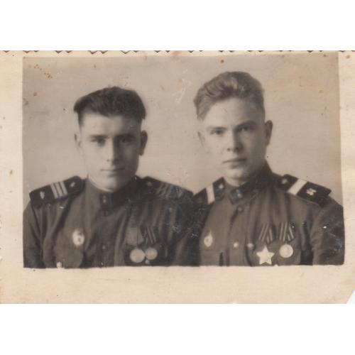 Фото. Два сержанта. Орден Славы. 1949 г.