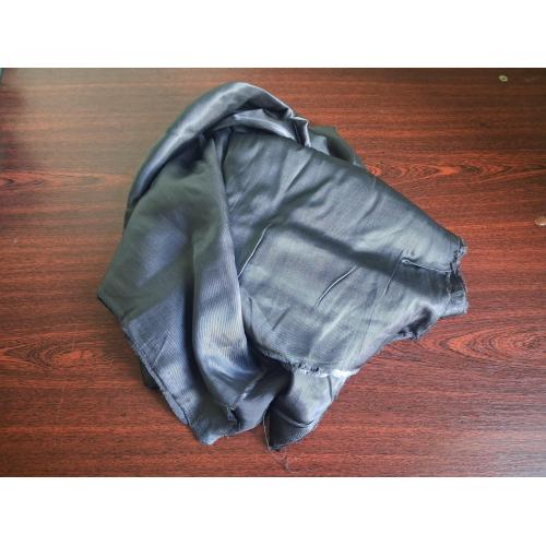 Саржа подкладочная темно-серая, для шинелей или милиции, 1х2 метра.