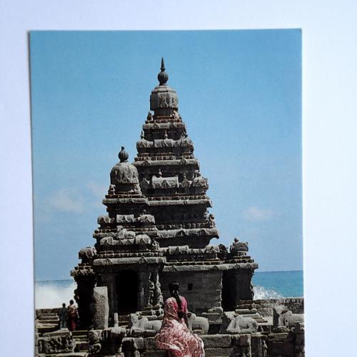 Индия. Приморский храм  Махабалипурам, Южная Индия. 1987 г. Чистая.