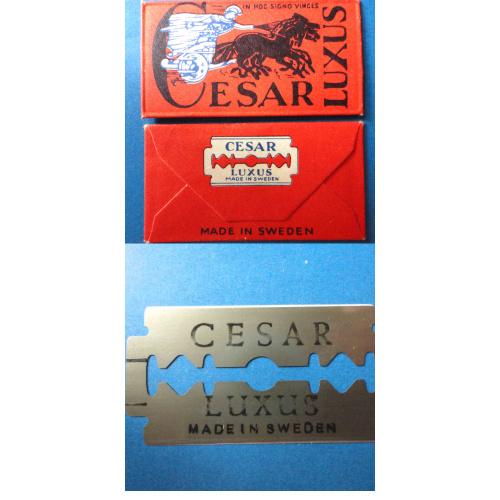 Лезвие с этикеткой  CESAR LUXUS. Швеция, 50-60-е годы.