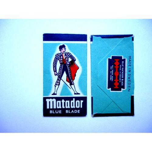 Лезвие с этикеткой Matador Blue Blade. Швеция, 1950-1960-е годы.