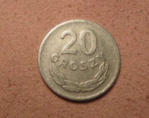 Польша  20 грошей 1966