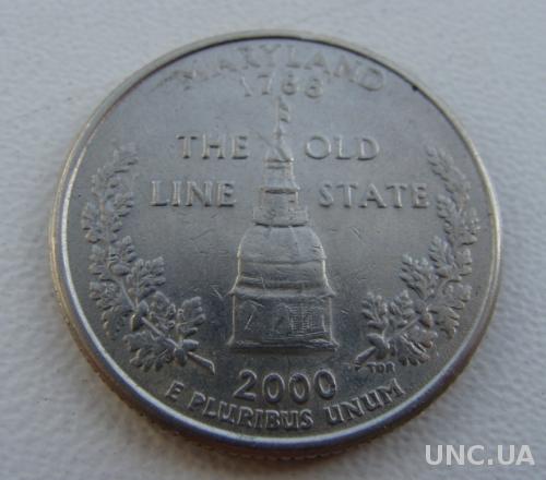 25 центов США  Мериленд  2000 год