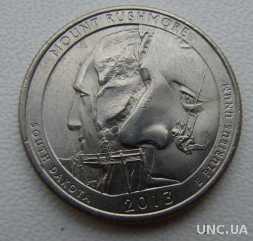 25 центов США  Mount Roshmore 2013