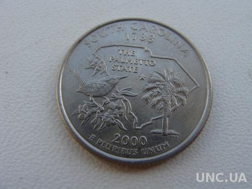 25 центов США  Южная Каролина  2000 год