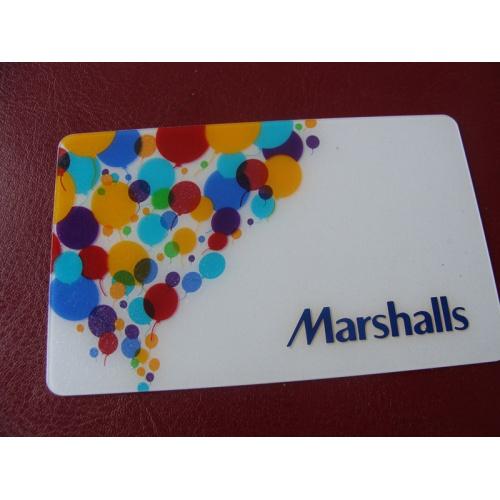 Карточка пластик США. Marshalls    № 1