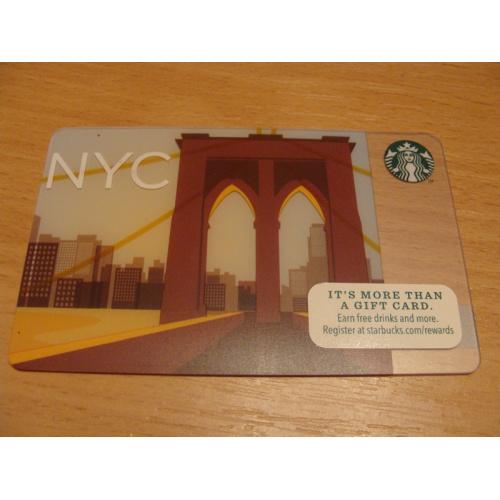 Карточка пластик США. Starbucks Corporation   № 15