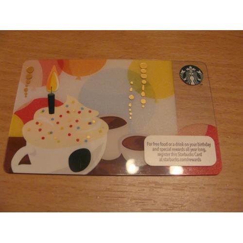Карточка пластик США. Starbucks Corporation   № 19