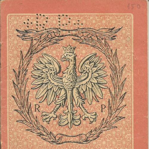 Паспорт 1932  Польша консульский (г.Эссен)   32 стр, Куча польских и немецких виз