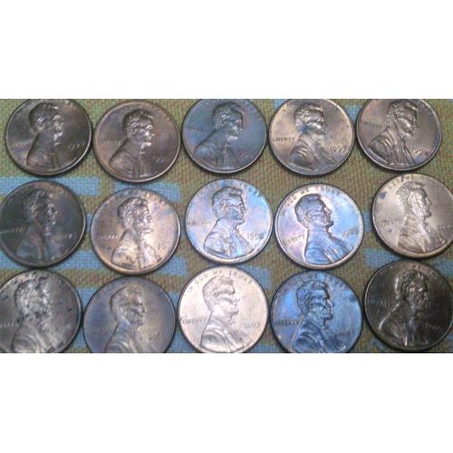 Lincoln Cent Без мітки монетного двору 23шт