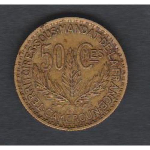 Французский Камерун. 50 сантимов 1925 г.
