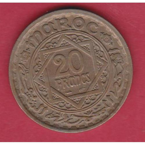 Марокко 20 франков 1946 г.