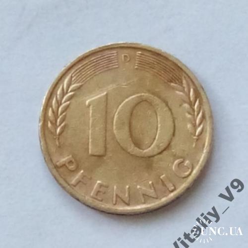 10 pfennig 1950