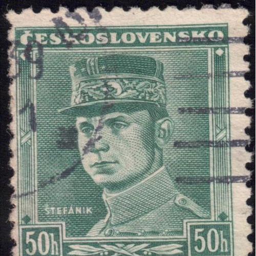 Чехословакия 1938 Milan Rastislav Shtefanik(1880-1919) 252 A63 50h deep green