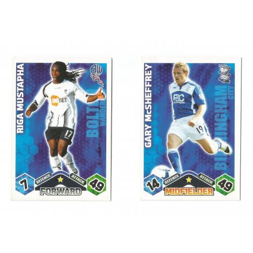 Футбольные карточки Topps English Premier League 2009-2010. Match Attax Extra