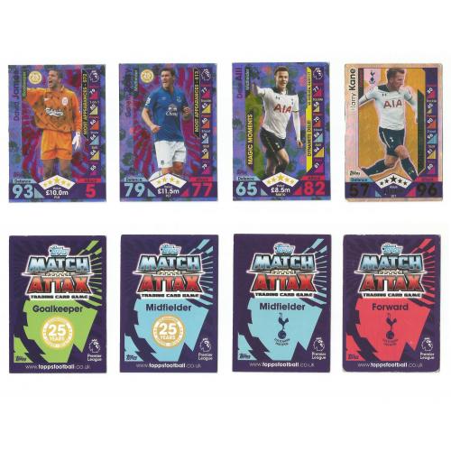 Футбольные карточки Topps English Premier League 2016-2017. Match Attax Extra