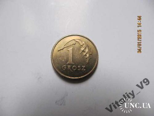 Польша 1 грош 2007 и 2011