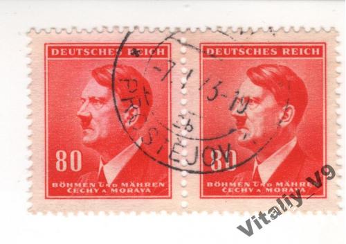 Рейх Богемия и Моравия Гитлер 67 A21 80(h) org ver