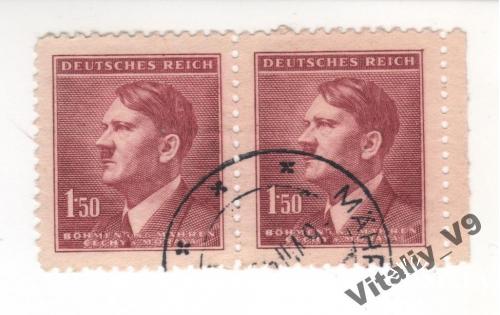 Рейх Богемия и Моравия Гитлер 70 A21 1.50(k) clare