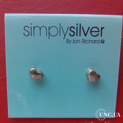 Серьги серебро Simply Silver by Jon Richard