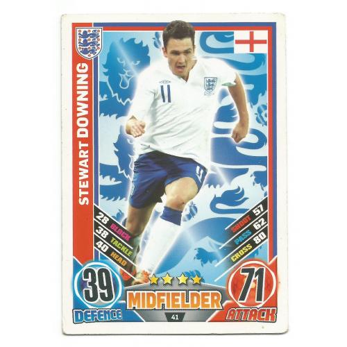 TOPPS Англия 2012 (Евро). Match Attax. Stewart Downing