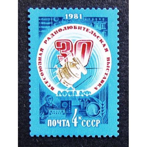 Марки СССР 1981 года. 30 - я Всесоюзная выставка творчества радиолюбителей. MNH