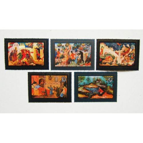 Марки СССР 1982 года. Народный художественный промысел Мстеры. MNH