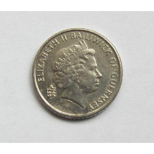 Монета 5 пенсов 1999 год, Острова Гернси