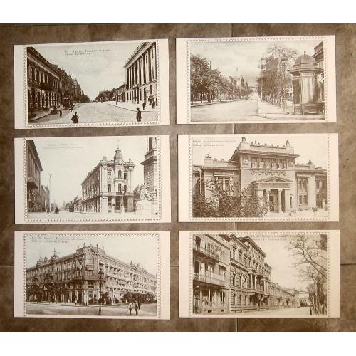 Одесса, набор фотографий, 12 шт, репринт, 1900 год, увеличенный формат