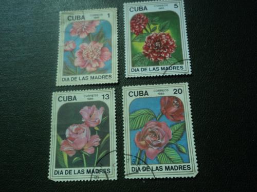Куба 1985г. Цветы.